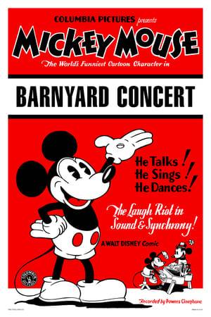 Mickey leads an 8-piece orchestra (that's counting the bass played by three birds as one) through the most recognizable parts of the Poet and Peasant Overture. The setting, as the title implies, is a barnyard, and some of the instrumentation reflects that (including various animals used as instruments, like a tuned group of piglets whose tails Mickey pulls).