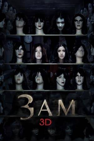 Thailand's latest horror omnibus is made up of three chilling stories. Two sisters who own a wig shop are haunted by a female ghost whose hair were made into one of the wigs on sale. A funeral home employee falls in love with a female corpse who died alongside her fiance in an accident just before their wedding. Two company directors who love playing scary pranks on their employees finally get their comeuppance when they themselves face a real ghost. Three stories set at 3 AM, the scariest hour of the night, where all spirits are free to roam.