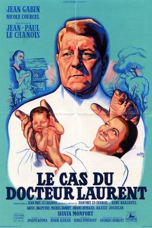 Le Cas Du Dr. Laurent (The Case of Dr. Laurent) stars Jean Gabin as a Paris-based doctor who tries to spread the gospel of Natural Childbirth. Working in a cloistered rural community, Gabin runs up against the stone walls of fear and prejudice. His theories are proven sound when unwed mother Nicole Courcel gives birth within Gabin's methodology. The childbirth sequence is filmed straight-on with a delicate combination of taste and frankness. Nonetheless, the lurid ad campaign of Cas Du Dr. Laurent sensationalized this sequence all out of proportion.