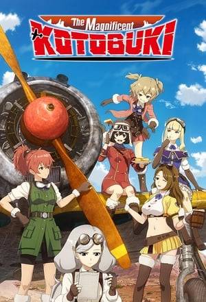 The story will take place in a barren frontier where people trade goods with each other in order to help each other survive. The Kotobuki Squadron are bodyguards for hire, led by a strict but beautiful squadron leader, an unreliable commanding officer, and a true artisan of a crew chief. Alongside pilots who don't lack for personality, they take to the air in dogfights, letting the engine noise of their Hayabusa fighters ring out in the skies.