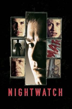 A law student takes a job as a night watchman at a morgue and begins to discover clues that implicate him as the suspect in a series of murders.