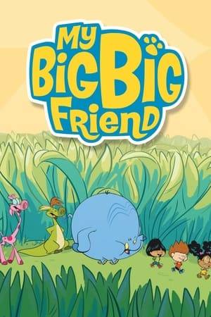 Three friends and their three big imaginary friends have adventures.