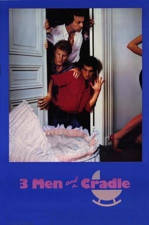 Three young men - Jacques, Pierre, and Michel - share an apartment in Paris, and have many girlfriends and parties. Once, during a party, a friend of Jacques' tells him he has a quite compromising package to deliver, and asks him if he can leave it discreetly at their place. Jacques agrees and, as he works as a steward, flies away for a one-month trip in Japan, telling Pierre and Michel about the package. Then, one of Jacques' former girlfriends drops a baby before their door, making Pierre and Michel believing it is the package they are waiting for. Their lives are then completely changed.