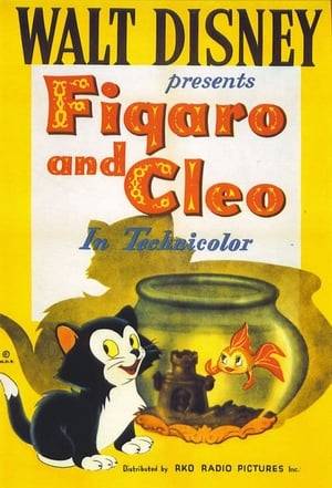 Figaro the cat wants to eat Cleo the goldfish in this Pinocchio short.
