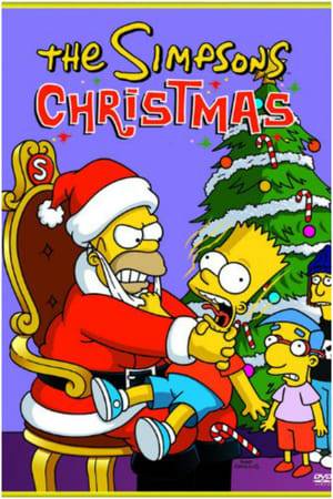 A collection of five different Simpson holiday specials; Simpsons Roasting on an Open Fire, Mr. Plow, Miracle on Evergreen Terrace, Grift of the Magi, and She of Little Faith