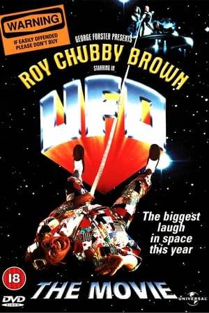 The legendary Roy 'Chubby' Brown stars in his very first feature length movie. Chubby is captured by a gang of feminist aliens from the 25th century and beamed up to their spaceship during his live show in Blackpool. Put on trial for crimes against woman, he is soon found guilty and sentenced to the ultimate penalty. Is this the end of the planet's favourite son? Will he escape? Or will Chubby be terminated? Co-starring super model Sara Stockbridge and Roger Lloyd Pack, 'Trig' from Only Fools and Horses. U.F.O. is the bawdiest, most outrageous celluloid experience of the year or indeed any year.