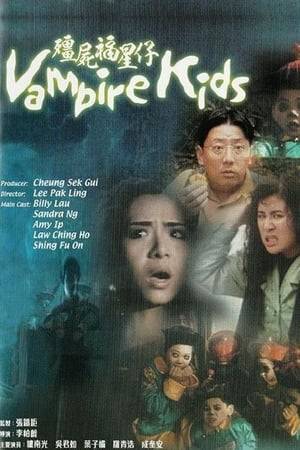 A tourist group is forced by an accident to stay at a deserted village. The travelers discover a big diamond and steal it. Unfortunately, the diamond is cursed and enables a monster to gain incredible power. He forces five vampire kids to bring him blood from the travelers in order to rejuvenate. The kids are unable to complete the task and are caught by the humans. The monster is furious and prepares to kill the little vampires and the travelers...