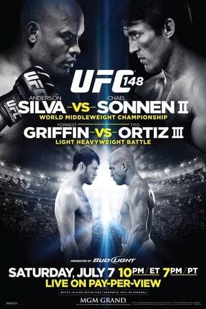 UFC 148: Silva vs. Sonnen II was a mixed martial arts event held by the Ultimate Fighting Championship on July 7, 2012, at the MGM Grand Garden Arena in Las Vegas, Nevada. The card's main event featured UFC Middleweight Champion Anderson Silva defending his title against Chael Sonnen in a highly anticipated bout.