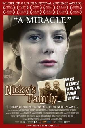 Nicky's Family is a gripping documentary from the International Emmy Award winning producers Patrik Pass and Matej Minac about a rescue operation of the “British Schindler” - Sir Nicholas  Winton who will celebrate this year 103rd birthday. His story has no parallel in modern history. Dramatic reenactments, some of the archive footage never seen before, rescued "children" together with Mr. Winton himself recount this unique story which even after 70 years continues to inspire people, especially children, to make this world a better place.  World personalities His Holiness Dalai Lama and Nobel Prize winner Elie Wiesel also took part. ( - from the film's press kit)