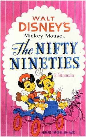 Mickey courts Minnie in the Gay Nineties: they take in a vaudeville show and go for a drive in his horseless carriage, to the strains of "While Strolling Through the Park" and "In the Good Old Summertime". Goofy rides by on a penny-farthing bicycle, and the whole Duck family rides by on a bicycle built for five.