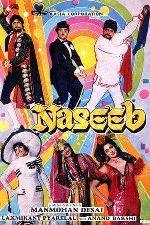 Naseeb, a story of destiny and fate, begins with a lottery ticket. A drunk who cannot pay his restaurant bill trades his recently purchased ticket with a waiter. Naseeb becomes a poignant story about love, friendship, sacrifice, deceit, revenge and above all, destiny.