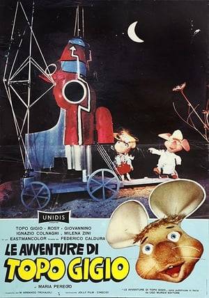 Topo Gigio, the well-known puppet animated by Maria Perego, embarked on a rocket of his own invention in the company of inseparable Rosy and a new friend, Giovannino (a small worm coming out of an apple), leaves for the Moon, but unexpected difficulties put an end to the journey in the middle of a Luna Park, where the little hero has the chance to show off his cunning and his courage in defending Rosy from the evil intentions of a bad magician. The adventure will end in the happiest of ways.