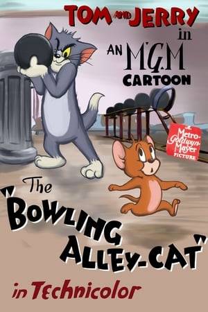 Tom and Jerry are in a bowling alley. Both spend a lot of time sliding on the well-polished lanes. Eventually, Jerry takes up residence among the pins and Tom tries to bowl him down.