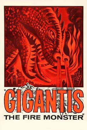 A prehistoric monster called Gigantis emerges alongside another creature named Angurus.