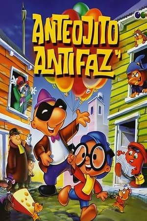 Anteojito and Antifaz live in an apartment house in Villa Trompeta, a fantasy city with funny animals, dancing vegetables, and Uncle Antifaz’s enemy, Cachavacha the witch, living with Pajarraco her owl, in the apartment right under his. Uncle Antifaz tries to invent an invisibility formula with Anteojito’s help, and Cachavacha tries to steal it.
