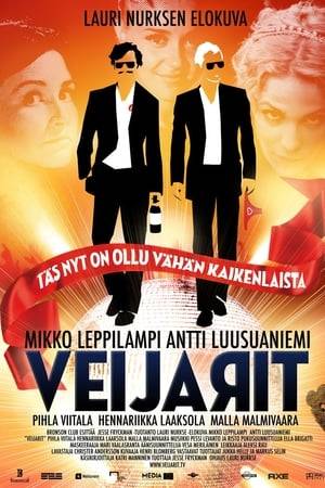The director Lauri Nurkse tells that Veijarit is a film about "arjensietokyvyttömyys" (= inability to tolerate everyday life) and about the Peter Pan complex. The main actor Mikko Leppilampi says it's about "kolkyttoistavuotiaat" (= thirtyeenagers = people of thirty behaving like teenagers). An immediate reference point is the commedia all'italiana of the 1950s and the 1960s, the black comedy often exposing the infantile stage of development of the Italian male. Saku and Ässä are anti-heroes, but we never fail to sense the humanity behind their shallow and crazy ways. Veijarit is a satire and a parody of a superficial way of life, but there is a vitality in the protagonists that we feel can lead them to a more meaningful stage of existence after the prolonged youth full of sound and fury. There is a motif of transcendence in the imagery of flying: will the balloons carry me or will they burst.