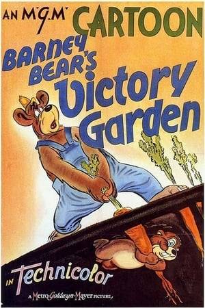 Barney Bear grows a victory garden that a gopher is only too happy to gobble up.
