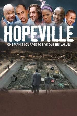 Hopeville tells the story of Amos, a reformed alcoholic on a mission to forge a relationship with his estranged son, Themba. When father and son arrive in the dusty town of Hopeville, they discover a mean little community where apathy, fear and suspicion are the order of the day. When Amos decides to restore the public swimming pool so that his son can purse a swimming career, he is met with skepticism and resistance from the town's authorities and its inhabitants. Through patience, determination and above all courage, Amos' selfless acts ripples through Hopeville, inspiring others to take action and to do what they know is right. Slowly but surely, good ripples through Hopeville, transforming the town and its inhabitants for good.