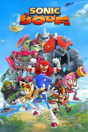 The speedy blue hedgehog Sonic with sidekick Tails and pals Knuckles, Amy and Sticks tries to ward off the evil plans of Dr. Eggman, who is hellbent on taking over the world. Sonic faces regular battles with Eggman's henchmen, including loyal robots Orbot and Cubot, evil interns, and giant, robotic monsters.
