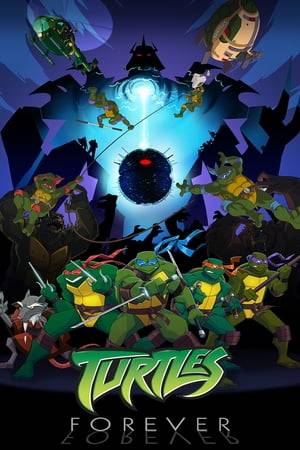 Turtles Forever is a made-for-tv animated movie. Produced in celebration of the 25th anniversary of the Teenage Mutant Ninja Turtles franchise, the movie teams up different incarnations of the titular heroes—chiefly the light-hearted, child-friendly characters from the 1987 animated series and the darker cast of the 4Kids' own 2003 animated series—in an adventure that spans multiple universes.