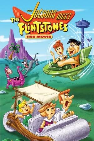 Elroy Jetson invents a time machine that takes him back to prehistoric times, where he meets the Flintstone family.