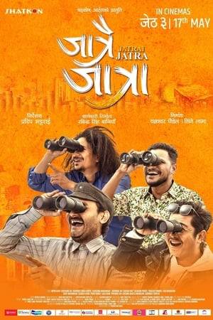 Jatrai Jatra is a Nepalese comedy drama film released in 2019 and is the sequel to the 2016 film Jatra. It is directed by Pradip Bhattarai. In the first film, the three main characters get arrested by the police and now in the sequel, they are released. The film's story revolves around them finding a bag of gold and its consequences.