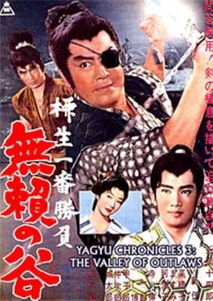 This time, sword-saint Yagyu Jubei battles the evil corruption in Akizuki Village, with the help of his friend, a samurai named Matashichiro. This spaghetti western style action swordplay film is exciting and dynamic from start to finish! One-eyed master of martial arts, Yagyu Jubei visits Akizuki Village and meets with his former teacher Akizuki Hayato-no-Kami. Jubei is shocked to see Hayato's sickly appearance. An evil gang has plotted to murder Hayato, but a deadly Yagyu blade will unleash a rain of blood and disperse the evil plot! The breathtaking climax in a huge ravine called Okamidani is the ultimiate pay-off. Jubei confronts several hundred riflemen and warriors in a bloody battle to the death.