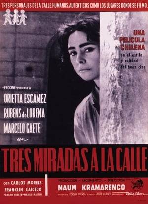 Set in Santiago de Chile in the 50's and divided into three stories. The first story is about a young woman who has just discovered that she's pregnant. The father refuses to cooperate. The second story is set in Arica, and concerns smuggling in northern Chile. The third and final story, "Ojos de gato", concerns a cashier that is bewitched by a mysterious "Lady in Black".