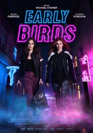 The neo-noir thriller EARLY BIRDS tells the story of the two wildly different women Annika and Caro, who become embroiled in a web of unpredictable events following a night out on the town. As the two flee together from the police, drug dealers and themselves, they're confronted by the collision of two worlds: their personal freedom and unrelenting violence.