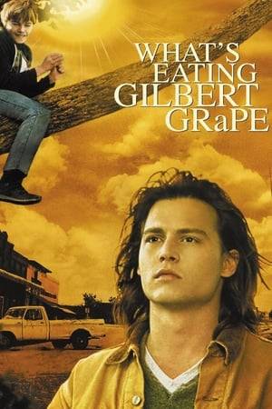 Gilbert Grape is a small-town young man with a lot of responsibility. Chief among his concerns are his mother, who is so overweight that she can't leave the house, and his mentally impaired younger brother, Arnie, who has a knack for finding trouble. Settled into a job at a grocery store and an ongoing affair with local woman Betty Carver, Gilbert finally has his life shaken up by the free-spirited Becky.