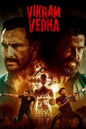 Vikram, an honest officer with the Lucknow police, is on a mission to find and eliminate gangster Vedha. However, when Vedha surrenders himself to the police and starts narrating stories to Vikram, it blurs the lines between good and evil. Vedha questions Vikram's righteousness while the latter believes he is fair and just. But is he?