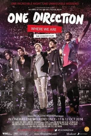 Where We Are: Live from San Siro Stadium features the entire 23 track concert filmed at San Siro Stadium in Milan in June 2014, as well as 24 minutes of bonus content including backstage footage of One Direction and their crew.