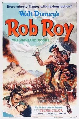 After the 1715 defeat of the clans, one of the highland leaders, Rob Roy MacGregor escapes, has lots of adventures, gets married, and eventually becomes enough of a nuisance to George I to be outlawed, and hunted by the English