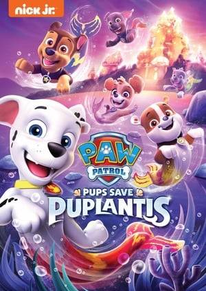 A six episode compilation of Puplantis (Sea Patrol) themed episodes from seasons 4 & 5.  Dive deep into six  epic underwater missions with the PAW Patrol, featuring two double-length episodes! When the Mer-pups' magical city of Puplantis begins to collapse, it's up to the Sea Patrol to find out why before it's too late. Then see how the pups stop Sid the Pirate and his first mate Arrby from stealing the Sea Patroller, and save a giant sea slug's home!  Includes:
 1. (Season 04 Episode 41) Sea Patrol: Pups Save Puplantis
 2. (Season 05 Episode 05) Sea Patrol: Pups Save a Sunken Sloop
 3. (Season 05 Episode 06) Sea Patrol: Pups Save a Wiggly Whale
 4. (Season 05 Episode 13) Sea Patrol: Pups Save the Flying Diving Bell
 5. (Season 05 Episode 14) Sea Patrol: Pups Save a Soggy Farm
 6. (Season 05 Episode 19) Sea Patrol: Pups Save their Pirated Sea Patroller