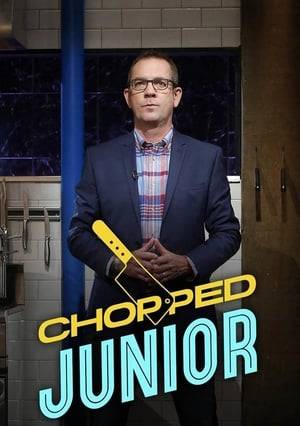 Just like the grown-up version Chopped Junior is hosted by Ted Allen and features a high energy, fast paced cooking competition. Instead of chefs however kids will be competing to turn a selection of everyday ingredients into an extraordinary three-course meal. After each course, a contestant gets "chopped" by our panel of esteemed culinary luminaries until the last boy or girl left standing claims victory.