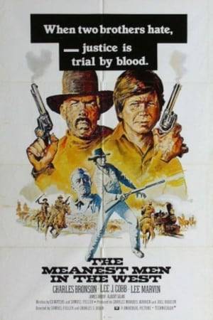 Bronson and Marvin star as murderous half-brothers who are running from the law as well as each other. A climatic confrontation proves to each of them just how mean the other can be. "The Meanest Men in the West" is actually an amalgam of two episodes of the hit 1960's TV series, "The Virginian." In one installment, a wealthy man's daughter is kidnapped by a nasty gunslinger. But the crime is only just a means for the ruffian to draw the tough title character into a blood- thirsty revenge scheme. In the second, a drifter burglarizes the Shiloh ranch. Then an unhinged girl relies on the man to aid in her flight from home.