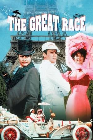 Professional daredevil and white-suited hero, The Great Leslie, convinces turn-of-the-century auto makers that a race from New York to Paris (westward across America, the Bering Straight and Russia) will help to promote automobile sales. Leslie's arch-rival, the mustached and black-attired Professor Fate vows to beat Leslie to the finish line in a car of Fate's own invention.