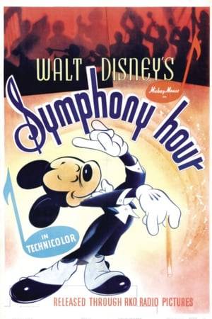 Mickey guest-directs a radio orchestra. The sponsor loves the rehearsal, but come the actual performance, Goofy drops all the instruments under an elevator, so they sound like toys. The sponsor hates it, but the audience loves it anyway.