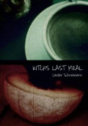 Schneemann’s cat, Kitch, who was featured in works such as Fuses, was a major figure in Schneemann’s work for almost twenty years. The moving conclusion to her Autobiographical Trilogy documents the routines of daily life whilst time passes, a relationship winds down and death closes in: filming and recording stopped when the elderly cat died.