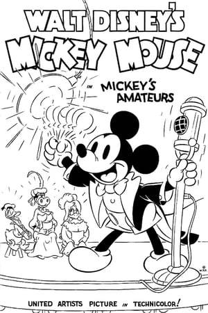Mickey hosts an amateur hour radio show.