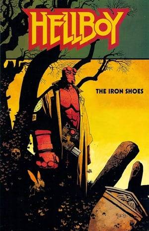 In Ireland in 1961, Hellboy enters a ruined tower and is attacked by Iron Shoes.