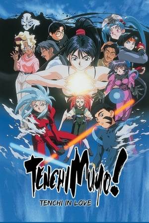The demonic space criminal Kain has escaped from prison and destroyed the Galaxy Police headquarters. To ensure that the Jurai will not stop him, Kain travels back to 1970 to eliminate Tenchi's mother before he is even born. Now, Tenchi and the gang must travel to the past to stop him before he ceases to exist.
