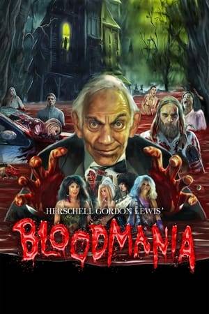 The Godfather of Gore, Herschell Gordon Lewis makes his long awaited return to the genre that he is given credit for inventing in “Herschell Gordon Lewis’ BloodMania”.  “BloodMania” is a horror anthology consisting of four segments. Herschell has co-written one segment and will direct two.  Each segment has its own unique style and feel, but all contain the signature gore that has come to be associated with Mr. Lewis’ work.  The film is being released by Diabolique Films, the film division of the critically acclaimed Diabolique Magazine, an established leader in the horror print industry.  “Herschell Gordon Lewis’ BloodMania” is Mr. Lewis’ gift to his many fans, and fans of the “Splatter” genre alike.  Directed by Herschell Gordon Lewis, Kevin Littlelight and Melanie Reinboldt.