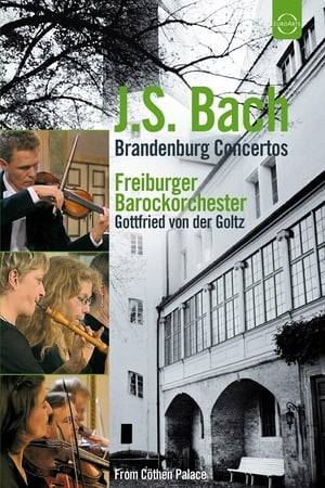 When Bach was in the service of Prince Leopold in Coethen, he had his own orchestra and was contracted to compose a great deal of instrumental music. This gave him an opportunity to try new techniques and to develop his own instrumental style. The six Brandenburg Concertos belongs to these masterpieces for a small ensemble. This joyously infectious performance of these famous landmarks in the history of music by the Freiburg Baroque Orchestra demonstrates both the musical satisfaction and the high professional standard that can be reached with period instruments.  The performance was given in the Bach Anniversary Year 2000 – 250 years after his death – in the elegant Hall of Mirrors at Coethen Castle.  The Freiburg Baroque Orchestra’s members all have virtuoso skills. They take the spotlight gracefully for solos but also play with the true ensemble spirit required by the music. Their decision to perform without a conductor revives an eighteenth century practice.