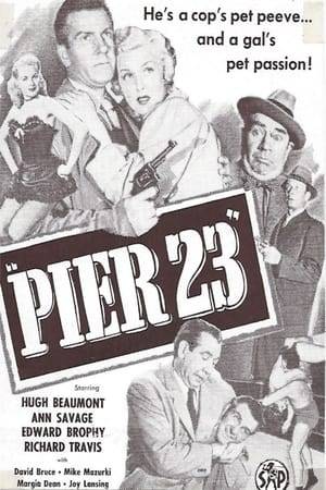 Pier 23 was one of three hour-long mysteries produced by Lippert Productions for both TV and theatrical release. Each of the three films was evenly divided into two half-hour "episodes," and each starred Hugh Beaumont as San Francisco-based amateur sleuth Dennis O'Brien. In Pier 23, O'Brien first tackles the case of a wrestler who has died of a suspicious heart attack after refusing to lose a match. He then agrees to help a priest talk an escaped criminal into returning to prison. The film's two-part structure leads to repetition and predictability, but it's fun to watch TV's "Ward Cleaver" making like Philip Marlowe.