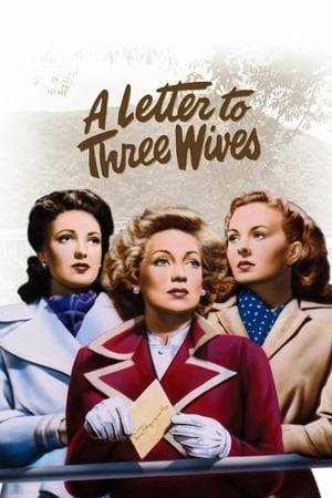 A letter is addressed to three wives from their "best friend" Addie Ross, announcing that she is running away with one of their husbands - but she does not say which one.