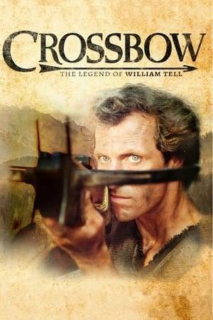 Crossbow follows the adventures of William Tell and takes place in the 14th-century in Switzerland. William Tell and his son are imprisoned by the tyrannical Gessler. As Governor of Austria, Gessler plans to stop the Swiss uprising. Having split the apple on his son's head with his crossbow, much to Gessler's chagrin, there is no stopping William Tell's legendary strength and skill.