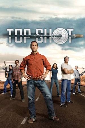 Top Shot is an American reality television show that debuted on the History Channel on June 6, 2010. The show features 16 contestants, split into two teams of eight, competing in various types of shooting challenges. One by one, the contestants are eliminated until only one remains. That contestant receives a $100,000 grand prize and the title of "Top Shot." Survivor contestant Colby Donaldson is the host.