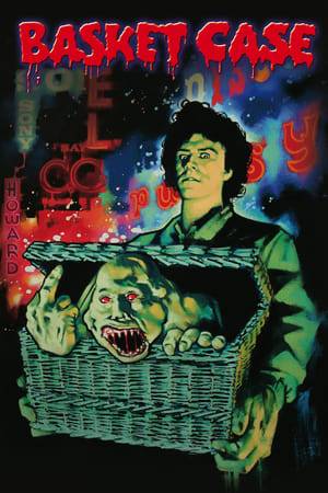 A young man carrying a big basket that contains his deformed Siamese-twin brother seeks vengeance on the doctors who separated them against their will.