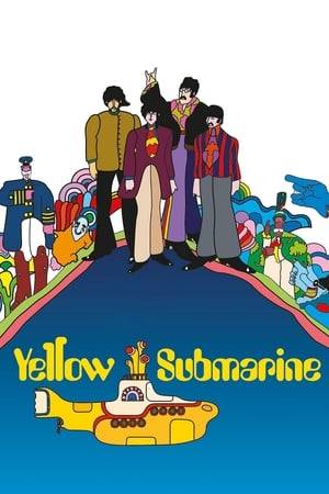 The wicked Blue Meanies take over Pepperland, eliminating all color and music. As the only survivor, the Lord Admiral escapes in the yellow submarine and journeys to Liverpool to enlist the help of the Beatles.
